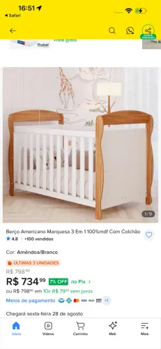 Berço mdf