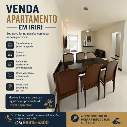 Venda! Apartamento costa azul-Iriri - Anchieta - ES
