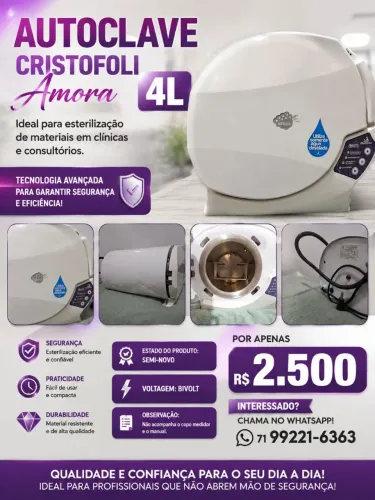 Vendo aparelho de esterilização