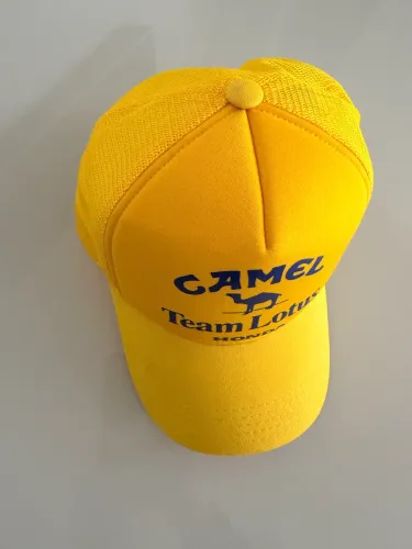 Boné Camel Team Lotus Honda Amarelo - Estilo Vintage Fórmula 1