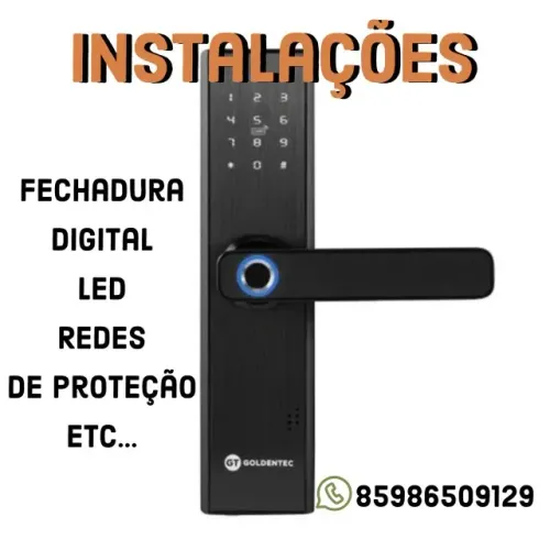 Instalação de fechadura digital 