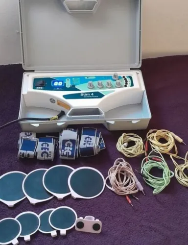 Aparelho de Estética Portátil Corrente Russa Stim 4 CECBRA Completa Bivolt