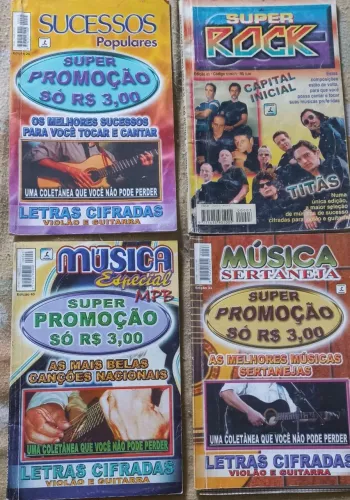 Revistas com letras e cifras popular brasileira