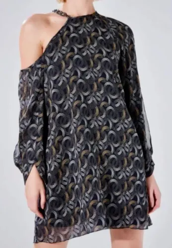 VESTIDO ANIMALE 100% SEDA 