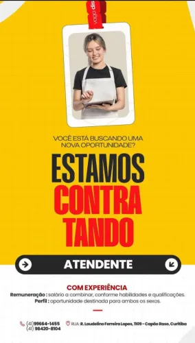Atendente de pizzaria