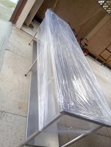 Mesa de inox Chapa 304 2450x600x 900 de altura 