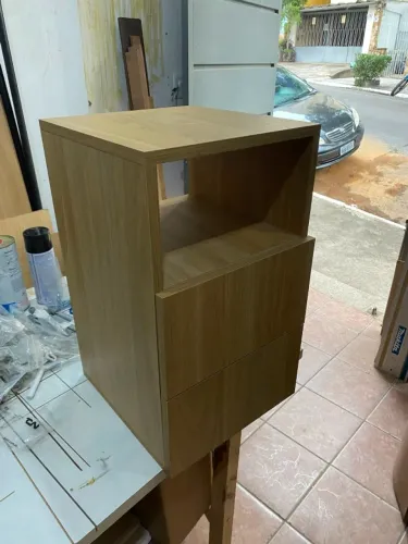 Mesa de Cabeceira em MDF 15mm Freijó Guararapes