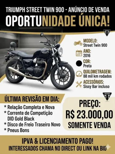 Street twin 900 2016 