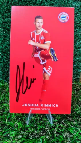 Cartão Autógrafado do Kimmich Obtido no Bayern Munchen
