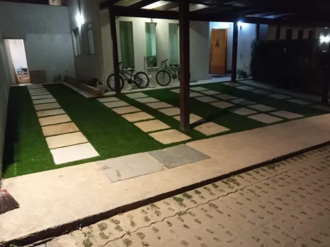 Instalação de grama sintética...