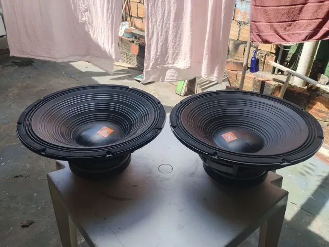 Auto falante de 18" 3000w 1500rms vendo os dois por 1,200 Reais