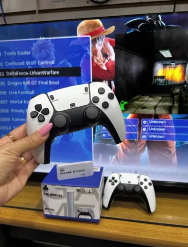Video game retrô 20.000 jogos 2 controles sem fio