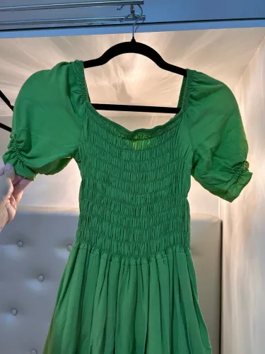OPORTUNIDADE Vestido verde longo lastex
