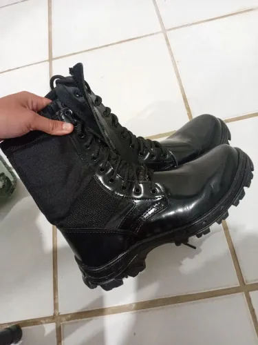 Coturno Militar Pricer Troller com zíper. Tamanho 40