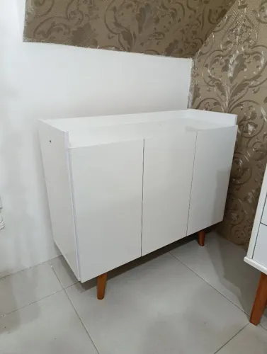 Aparador Buffet Retrô Branco - Impecável, Moderno e Super Versátil