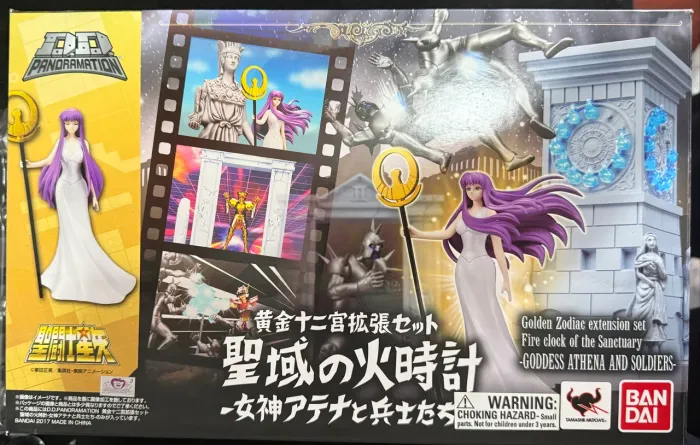 Saori Kido Athena e Relógio de Fogo DD Panoramation Bandai Cavaleiros do Zodíaco