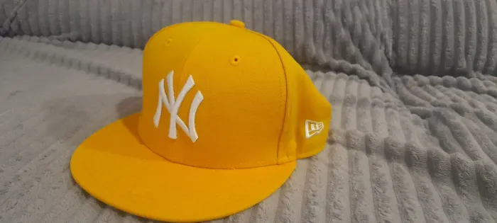 (Apenas retirada) Bone New era Yankees Amarelo Original Aba Reta
