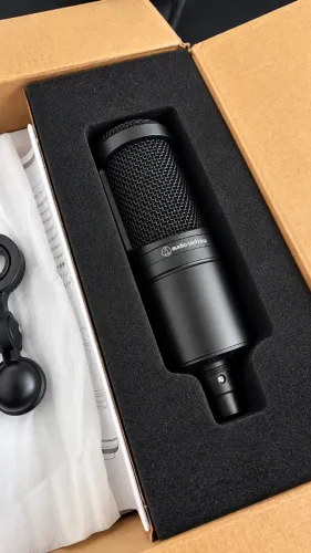 Microfone Audio-technica At2020 Condensador Cardióide Preto