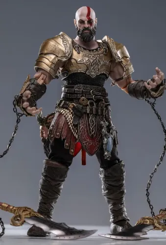 Kratos God Of War Ragnarok BroToys 1:12 novo