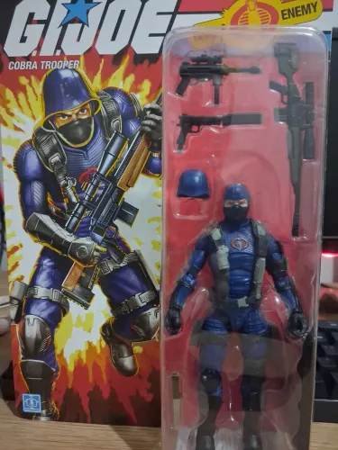 Gi Joe Classified Series Cobra Trooper retrocardback