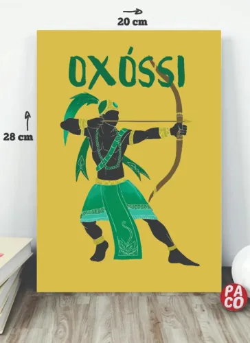 PLACA DECORATIVA UMBANDA OXOSSI