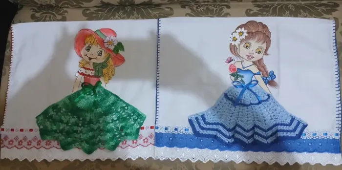Pano de prato bordado