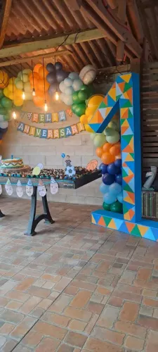 Número 1 para decoração de aniversário infantil