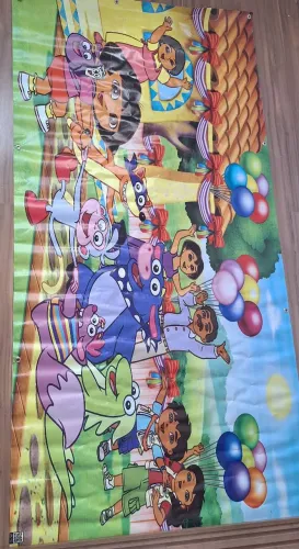 Painel de aniversário Dora Aventureira 1,00 x 2,00m