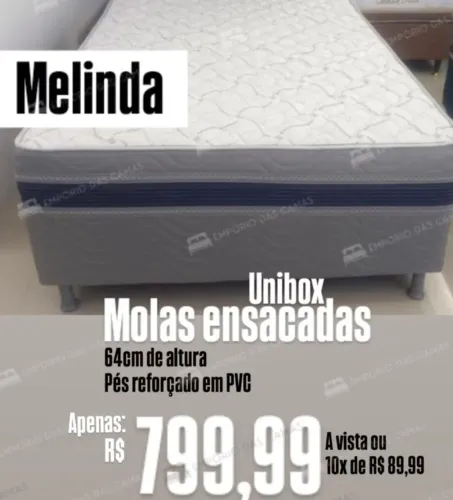 Cama casal molas ensacadas melinda pronta entrega Bonsono novos de fabrica