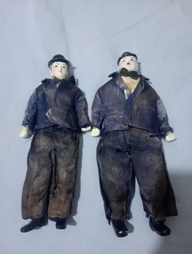 Bonecos Personagens Gordo e Magro