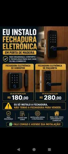 Instalo fechadura eletronica