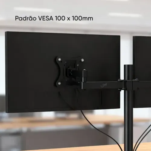 Suporte Articulado para 2 monitores até 27" Get Preto