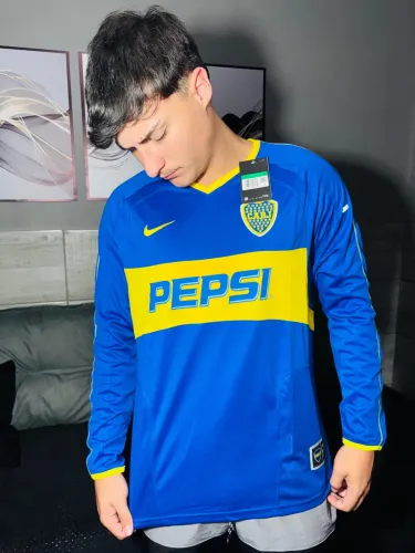CAMISA RETRÔ BOCA JUNIORS 2003