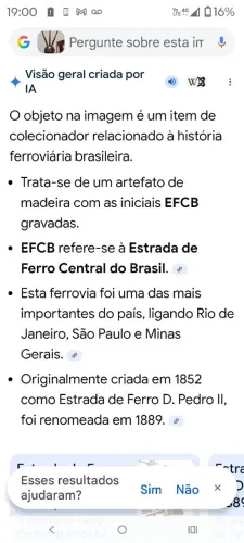 Objeto de colecionador 