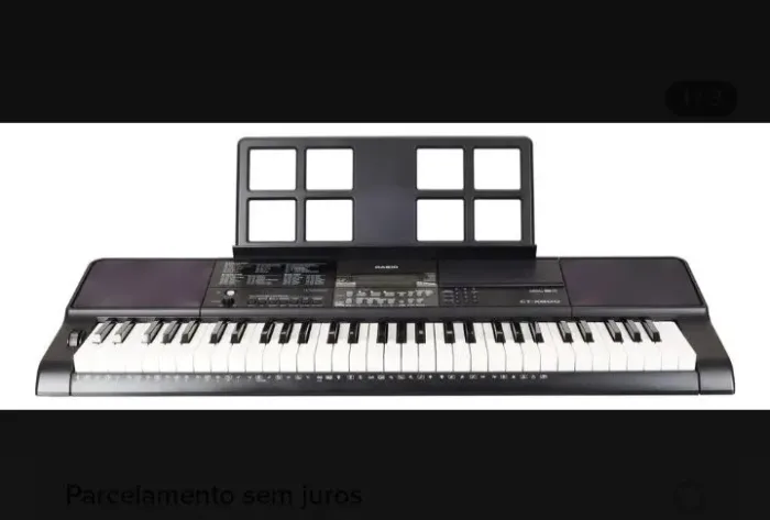 Teclado musical Cassio CT-X CT-X800 61 teclas preto