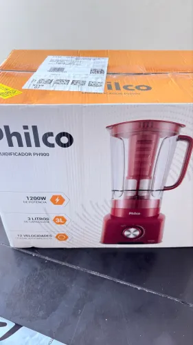 Liquidificador Philco vermelho
