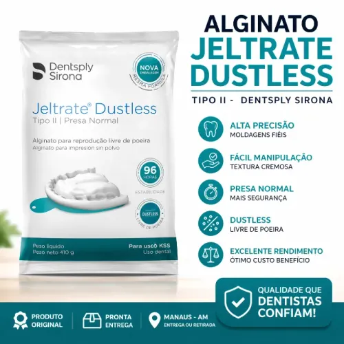 Alginato Tipo II Jeltrate Dustless - Dentsply Sirona 410G