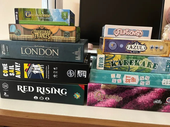 Coleção de jogos de tabuleiros