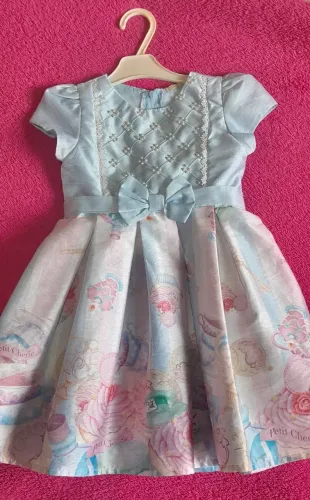 Vestido de festa infantil 1/2 anos