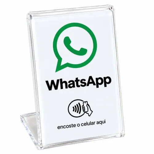 Placa NFC WhatsApp | Contato Rápido