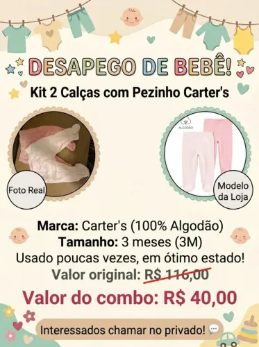 Roupas Carters Bebê Menina