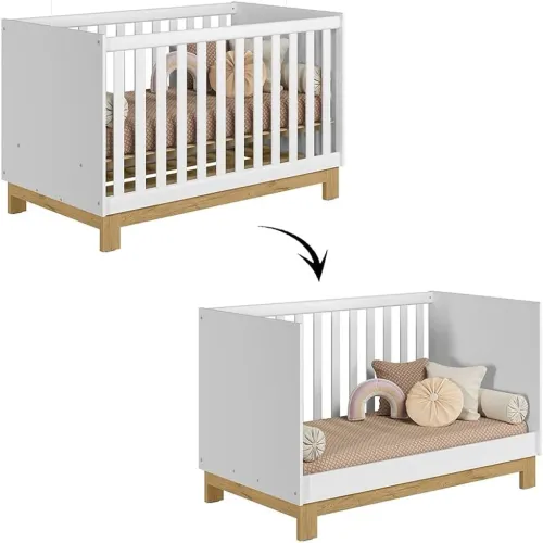 Berço Mini Cama Slim Branco Acetinado
