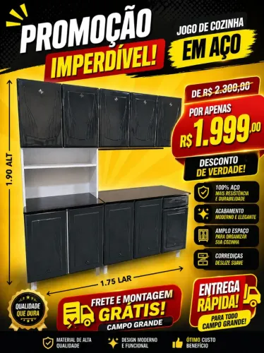 Armário de parede de aço com balcão promoção hoje novo