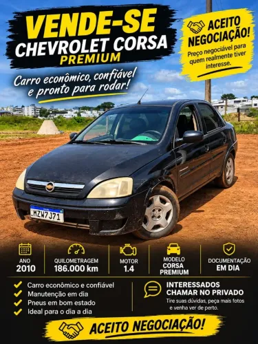 Chevrolet Corsa Sed. Premium 1.4 8V Econoflex 4P 2011