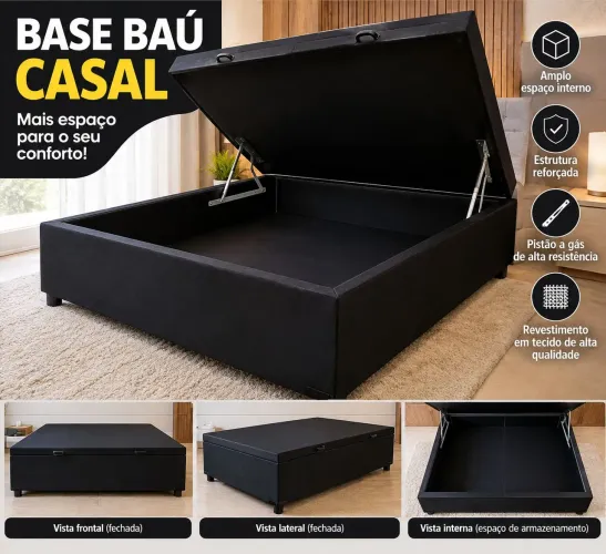 Base bau casal entrega grátis