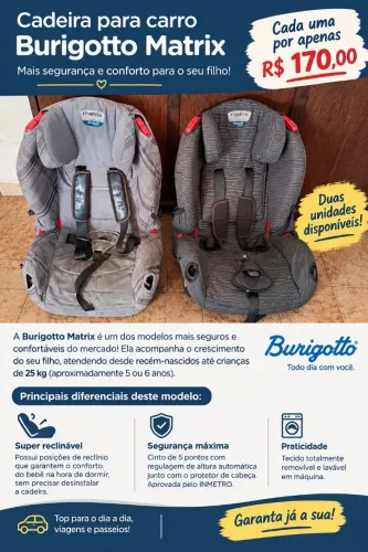 Cadeira para carro Burigotto Matrix