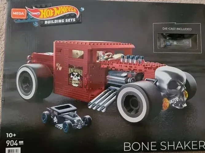 Hot Wheels Bone Shaker - Mega Construx -  Die-cast Hbd50 904pç 