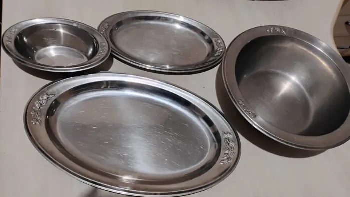 Conjunto de 4 Bandejas em Inox meridional
