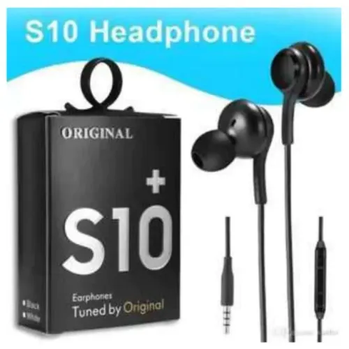 Kit 2 Fones De Ouvido Estéreo P2 S10+ Note Cor Preto Compatível Android Samsung Xiaomi