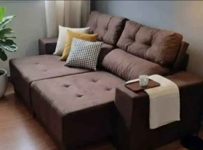 SOFA RETRATIL RECLINÁVEL 2MT FRETE GRÁTIS